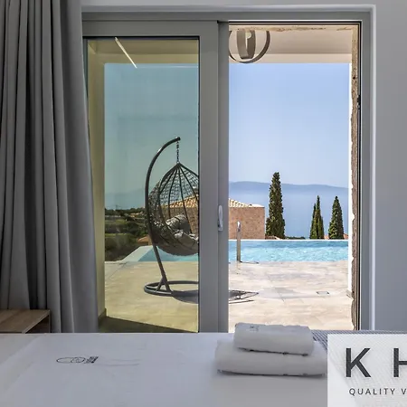 빌라 Blue Pearl With Private Pool In Afrato Village! Infinite Sea Views!