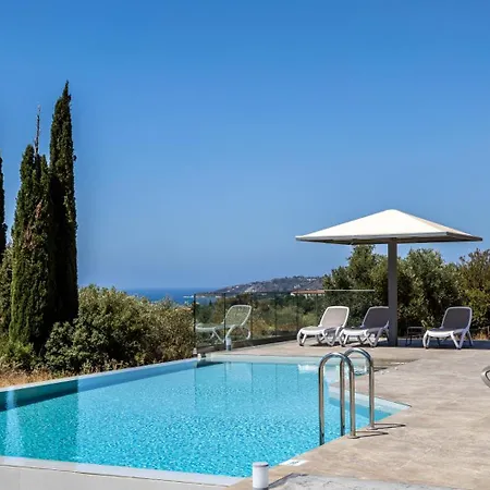 Blue Pearl With Private Pool In Afrato Village! Infinite Sea Views! 빌라 트라페자키