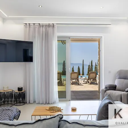 Villa Blue Pearl With Private Pool In Afrato Village! Infinite Sea Views!