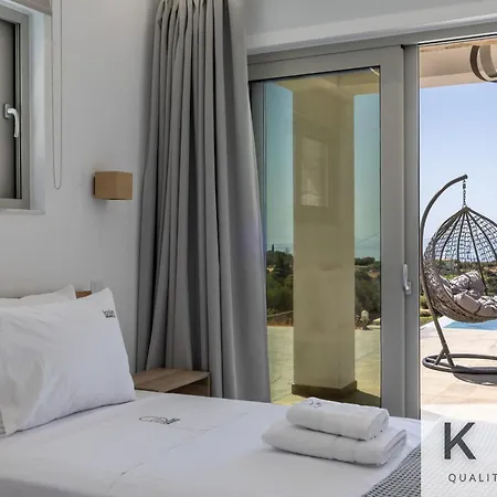 Blue Pearl With Private Pool In Afrato Village! Infinite Sea Views! Villa *