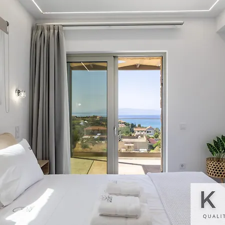 فيلة Blue Pearl With Private Pool In Afrato Village! Infinite Sea Views! ترابيزاكي